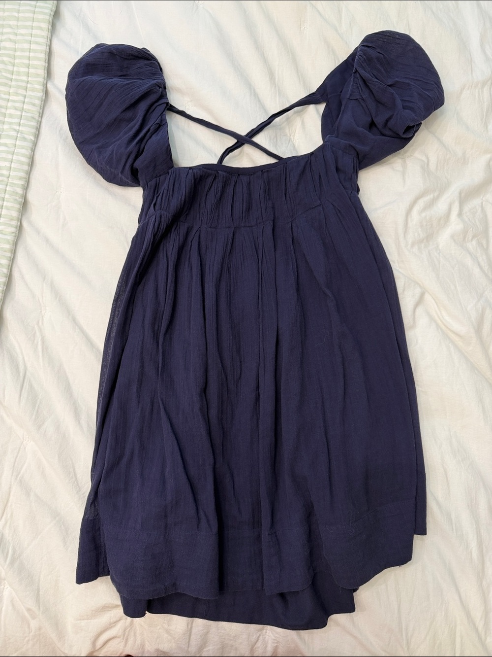 Free People Marina Mini Dress Navy